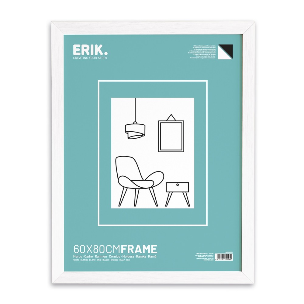 Grupo Erik - 60X80Cm Mdf White Frame Cadre - Multicolore